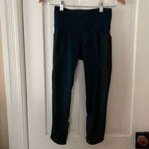 Athleta Lace Detail Mesh Accent Leggings